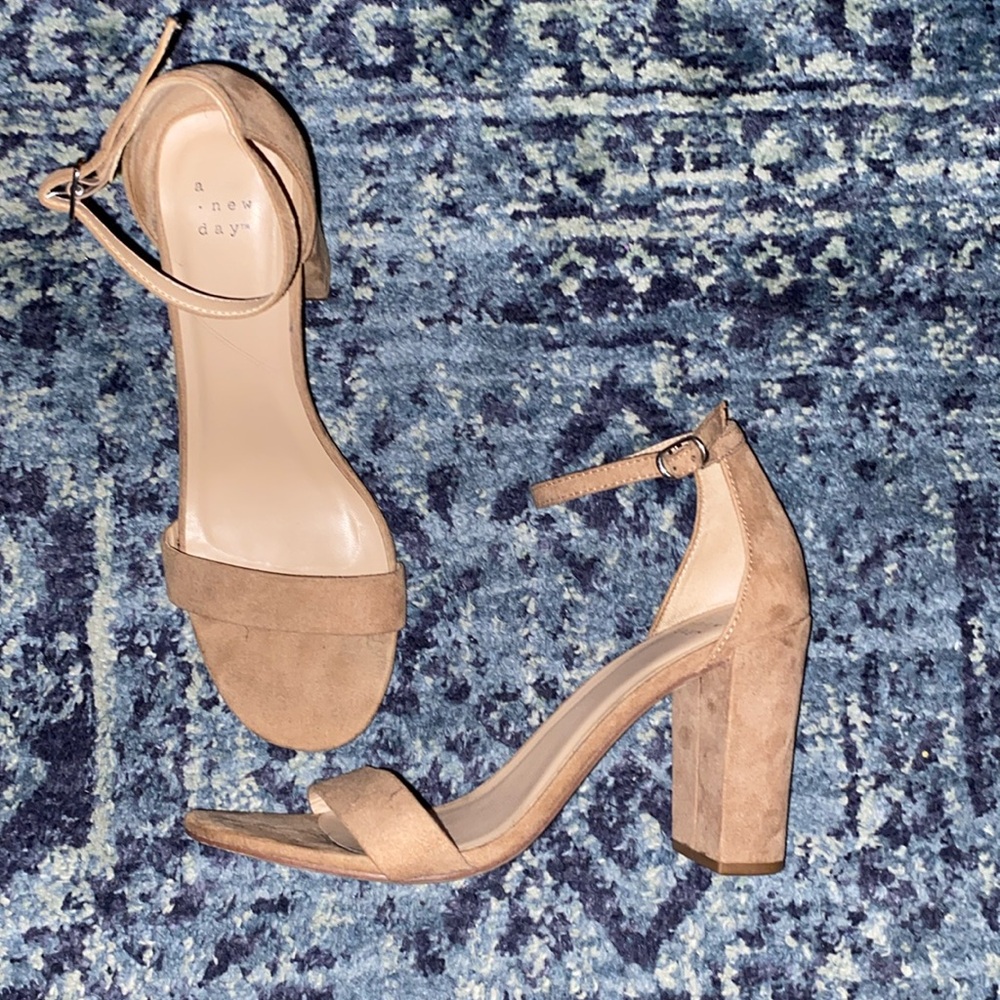 A new day ankle strap heels size 10
